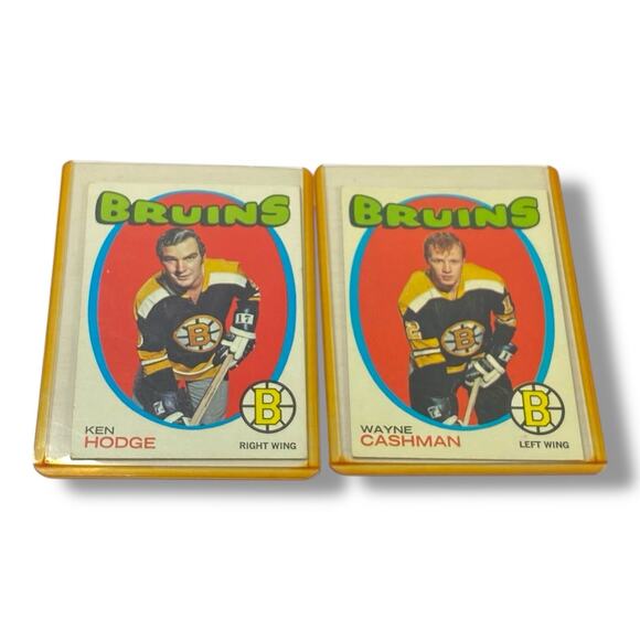 Wayne Cashman & Ken Hodge 1971-72 Topps Toploaded Hockey Card Lot - Picture 1 of 4